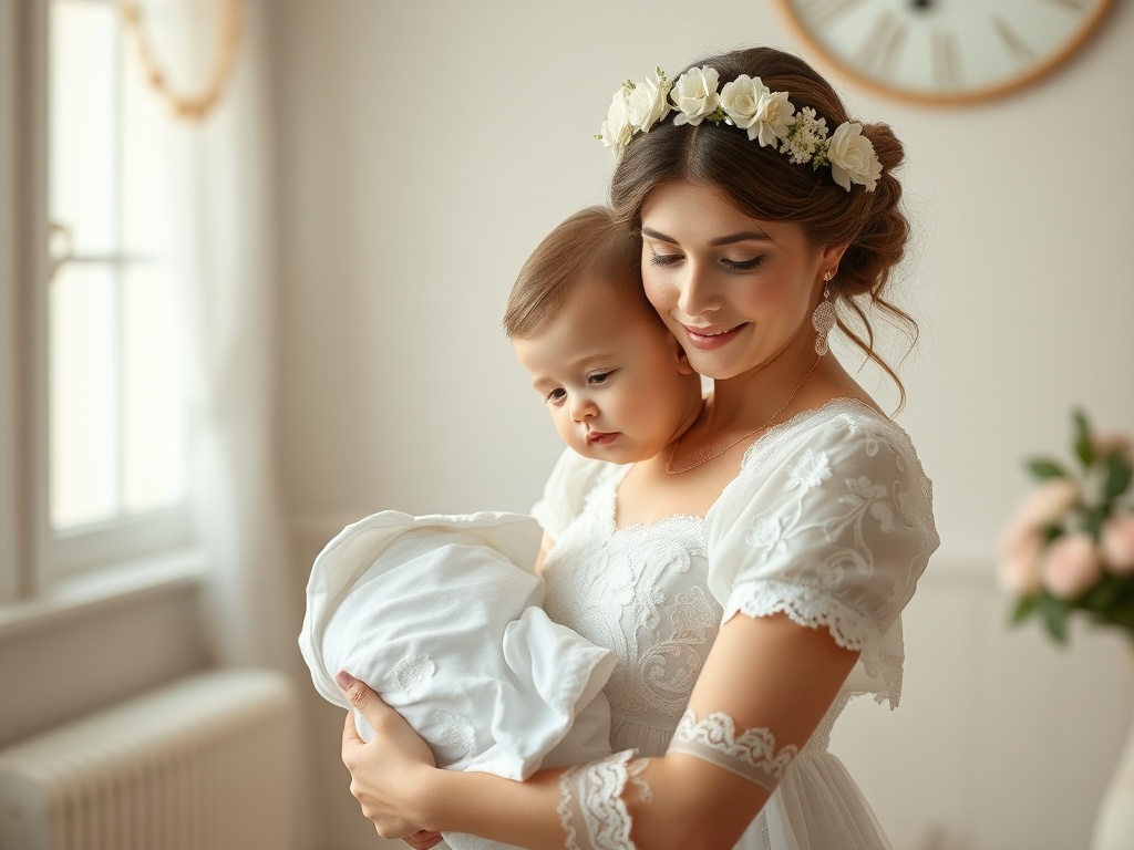 sukienka na chrzest dla mamy